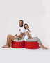 Atelier Del Sofa Round Pouf - Rojo